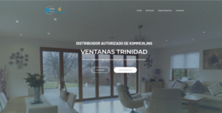 captura de la pagina web de ventanas trinidad